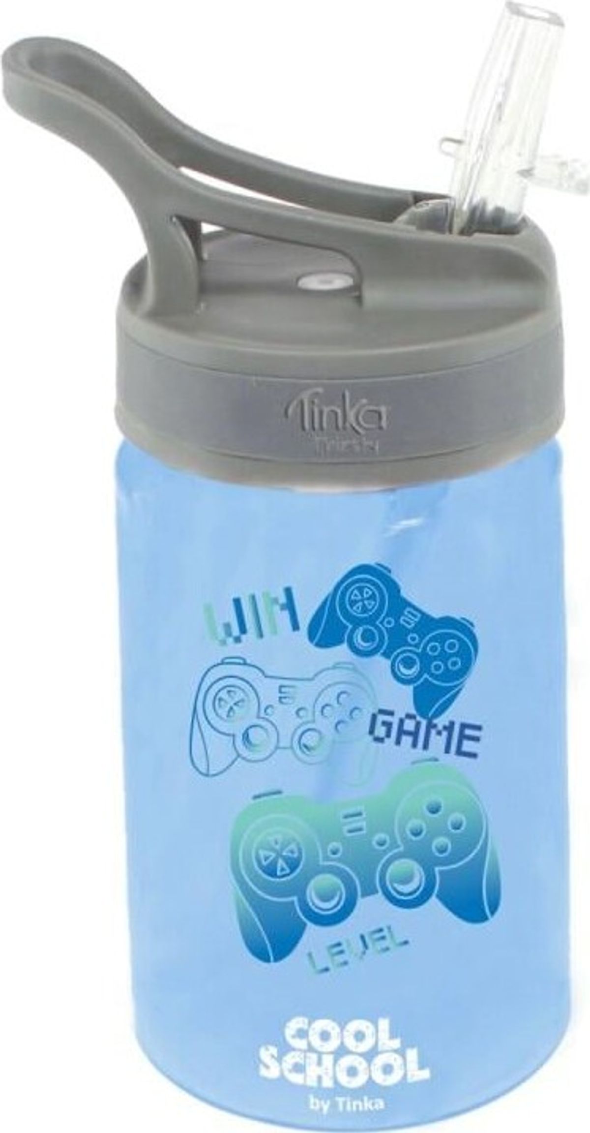 Tinka - Drikkedunk Med Sugerør Til Børn - Gaming - 350 Ml