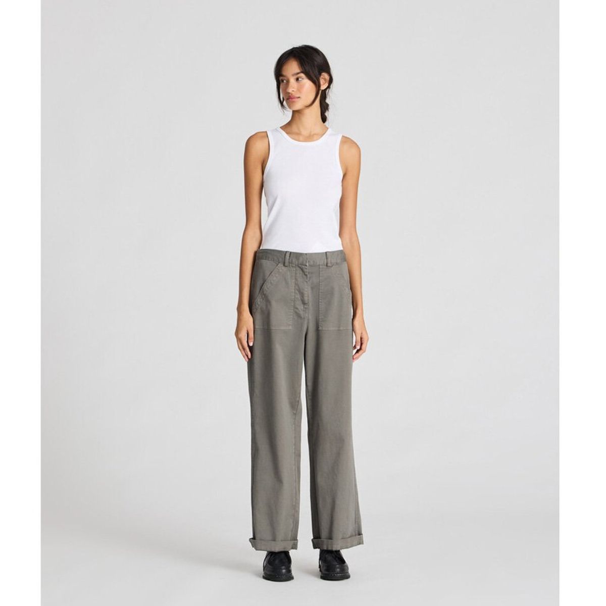 Tinne Pant Cotton metal grey - 36