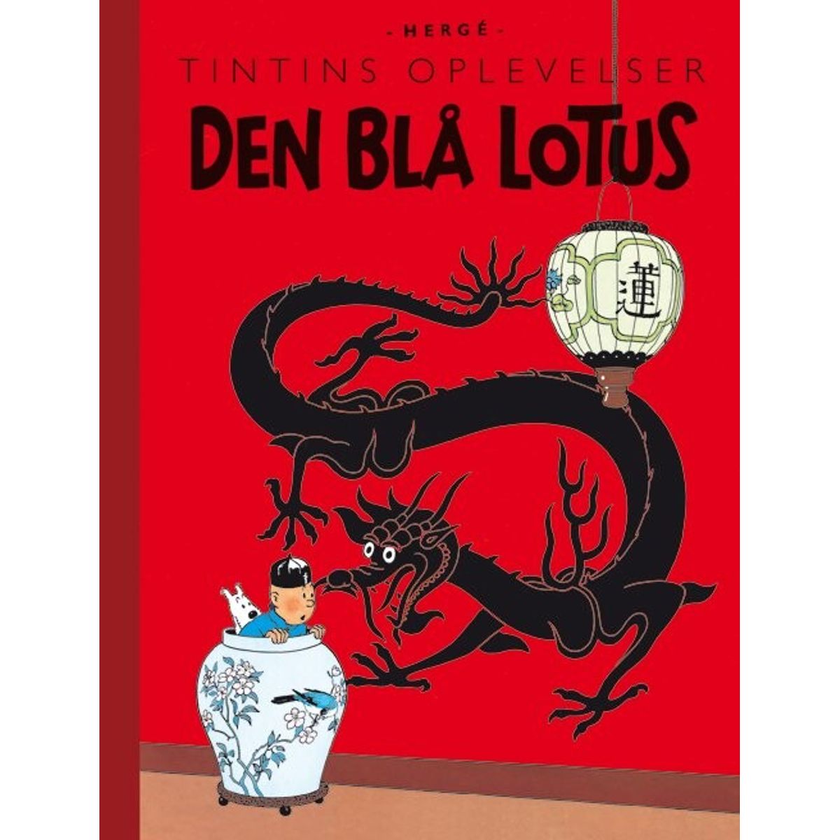 Tintins Oplevelser: Den Blå Lotus - Retroudgave - Hergé - Tegneserie