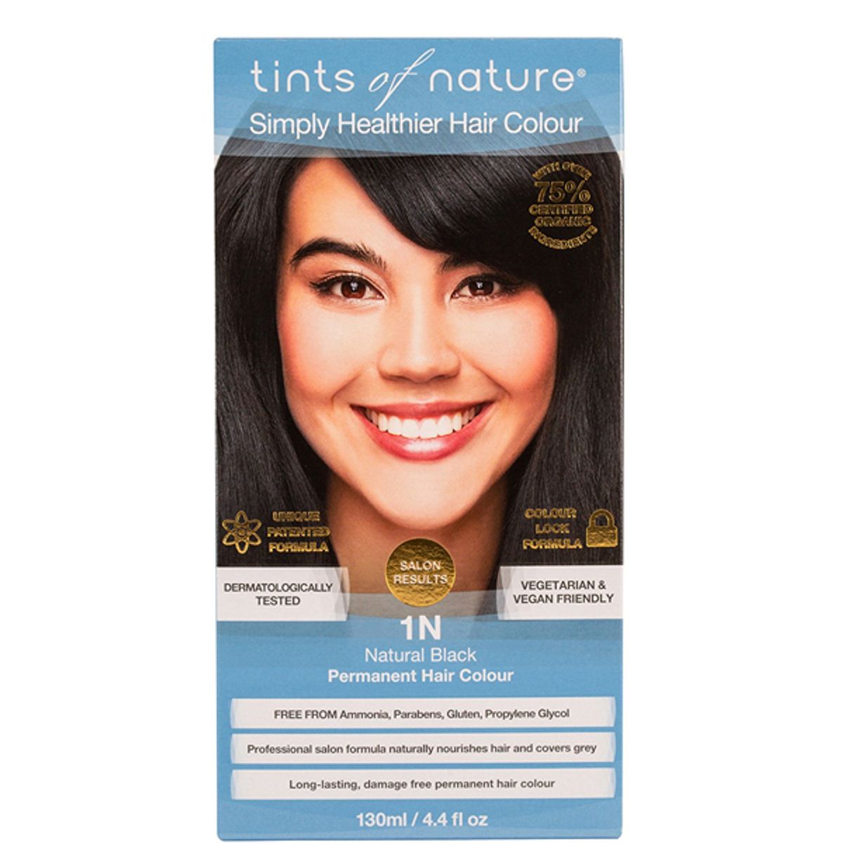 Tints of Nature 1N Natural Black, 130 ml