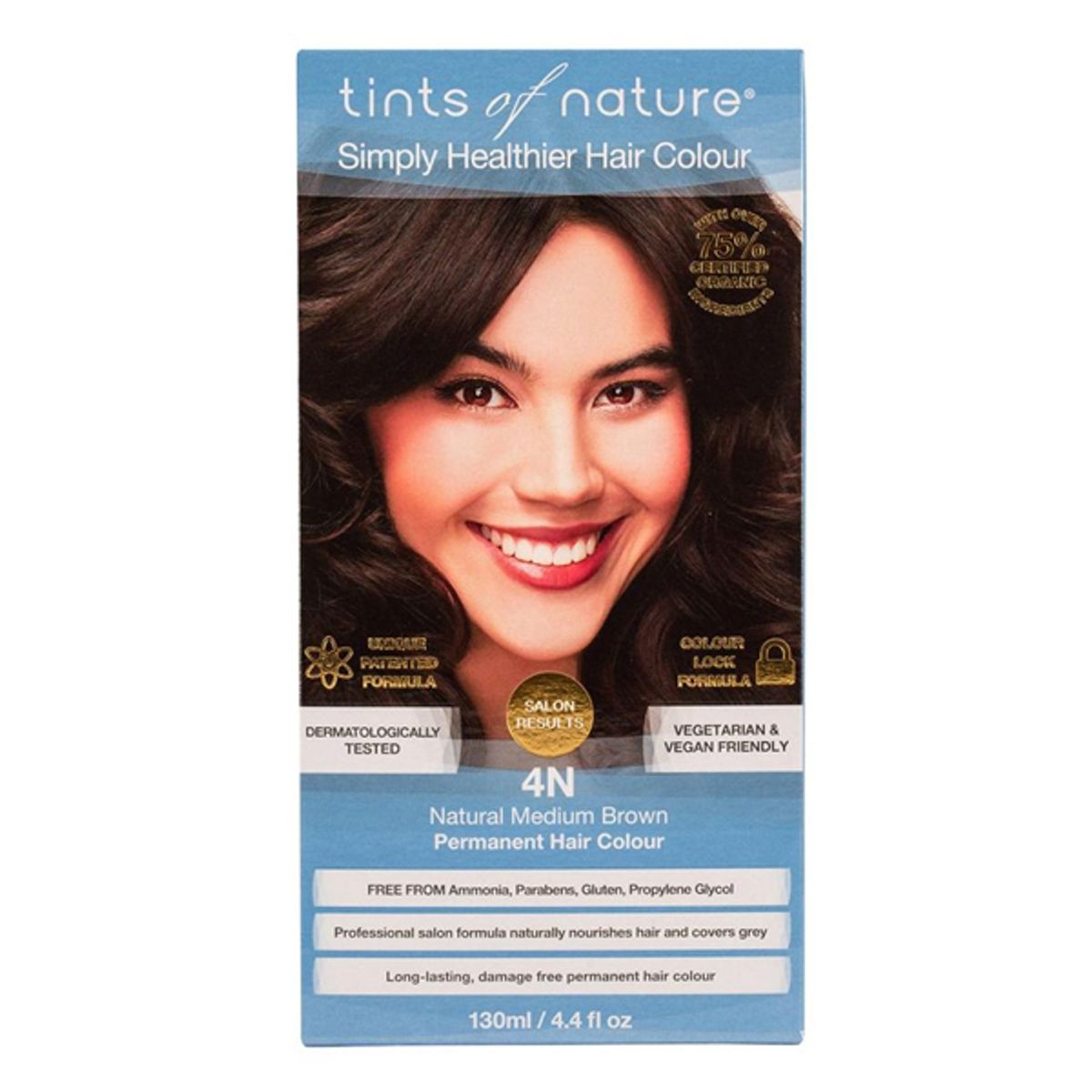 Tints of Nature 4N Natural Medium Brown, 130 ml