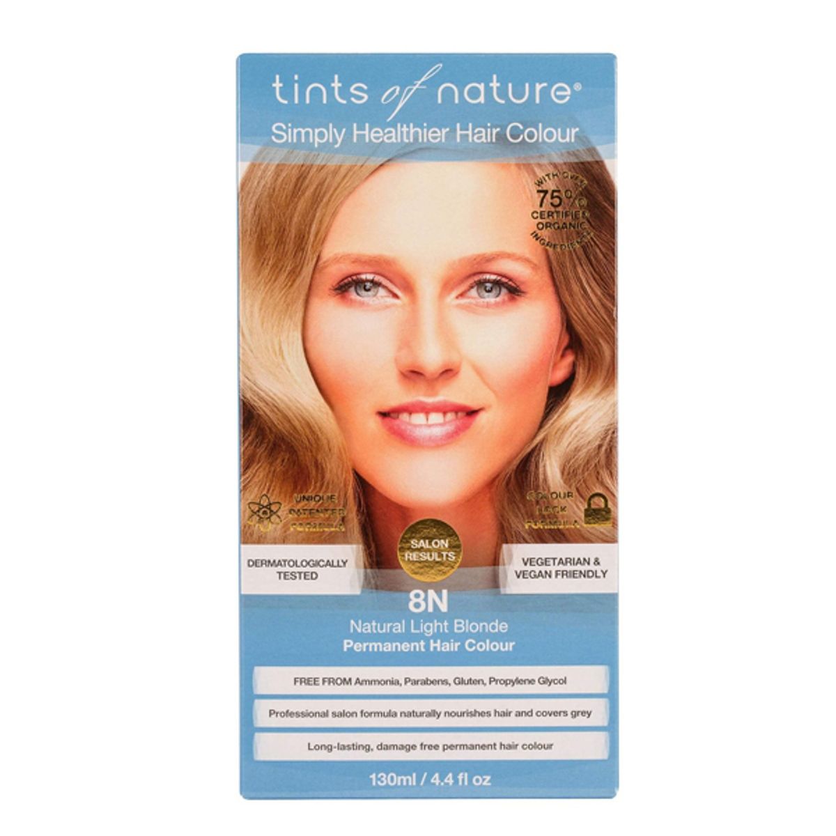 Tints of Nature 8N Natural Light Blonde, 130 ml