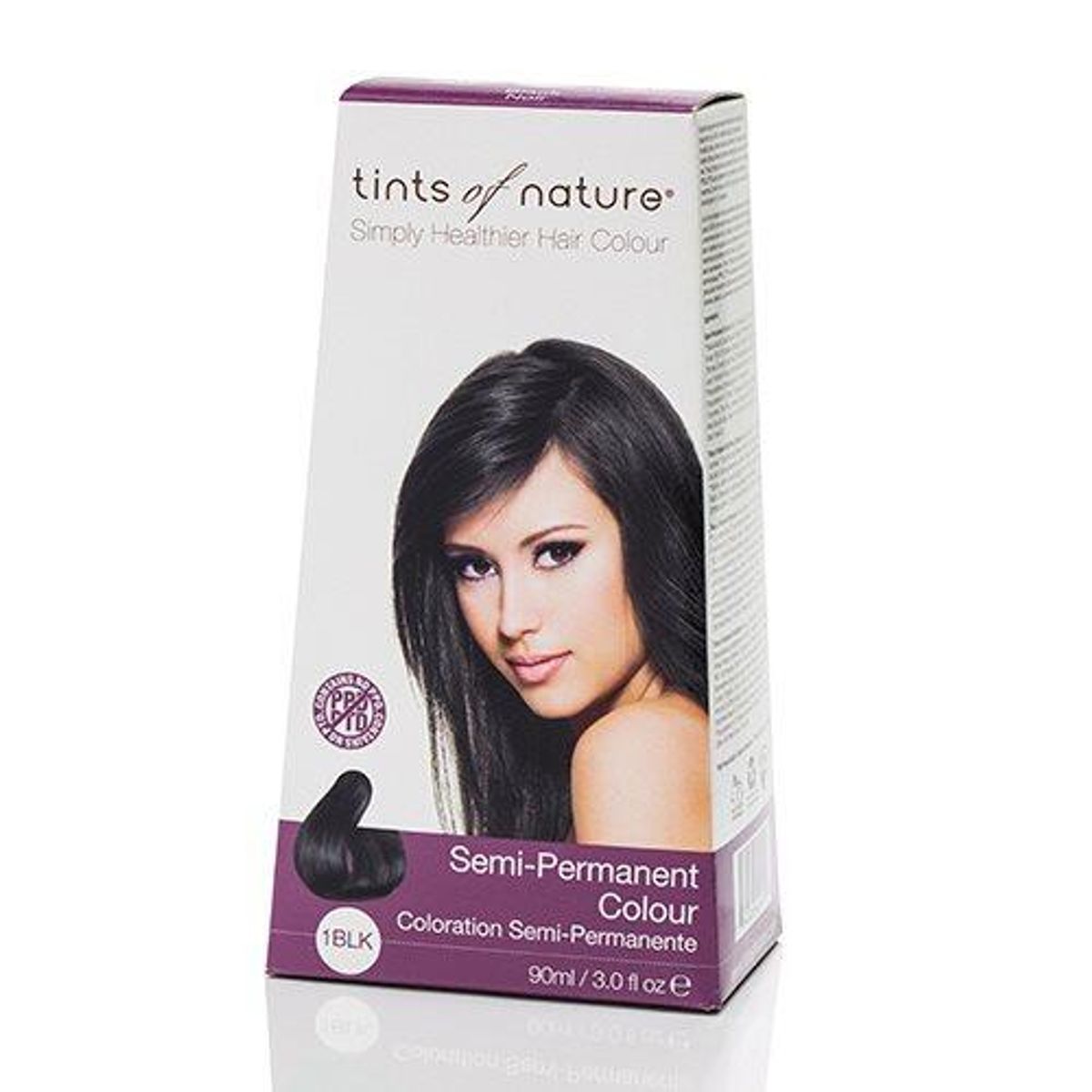 Tints of Nature Hårfarve black semipermanent, 90ml.