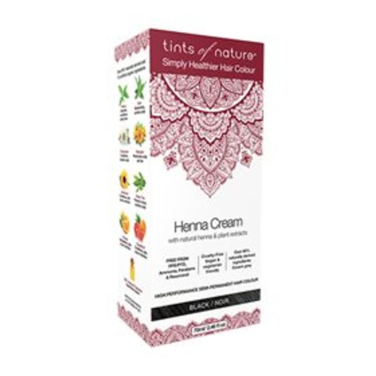 Tints of Nature Hårfarve Henna Creme Black &bull; 70ml.