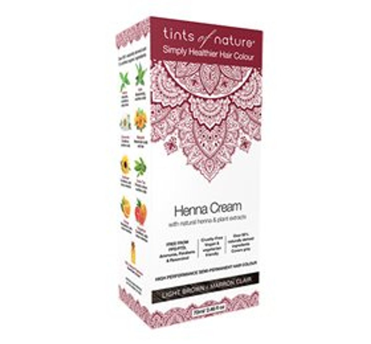 Tints of Nature Hårfarve Henna Creme Light Brown &bull; 70 ml