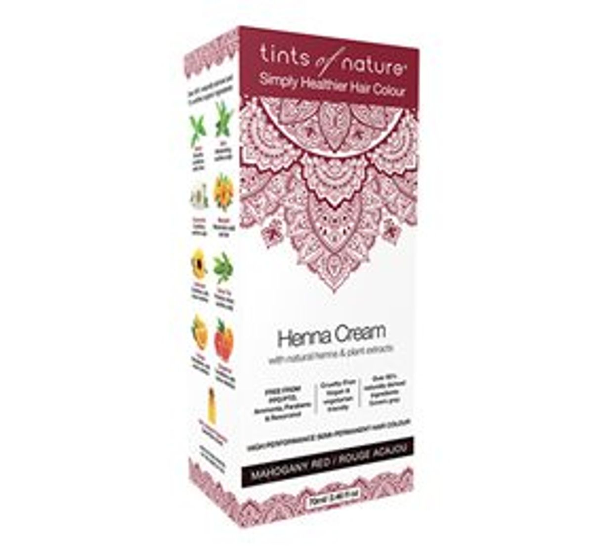 Tints of Nature Hårfarve Henna Creme Mahogany Red &bull; 70ml