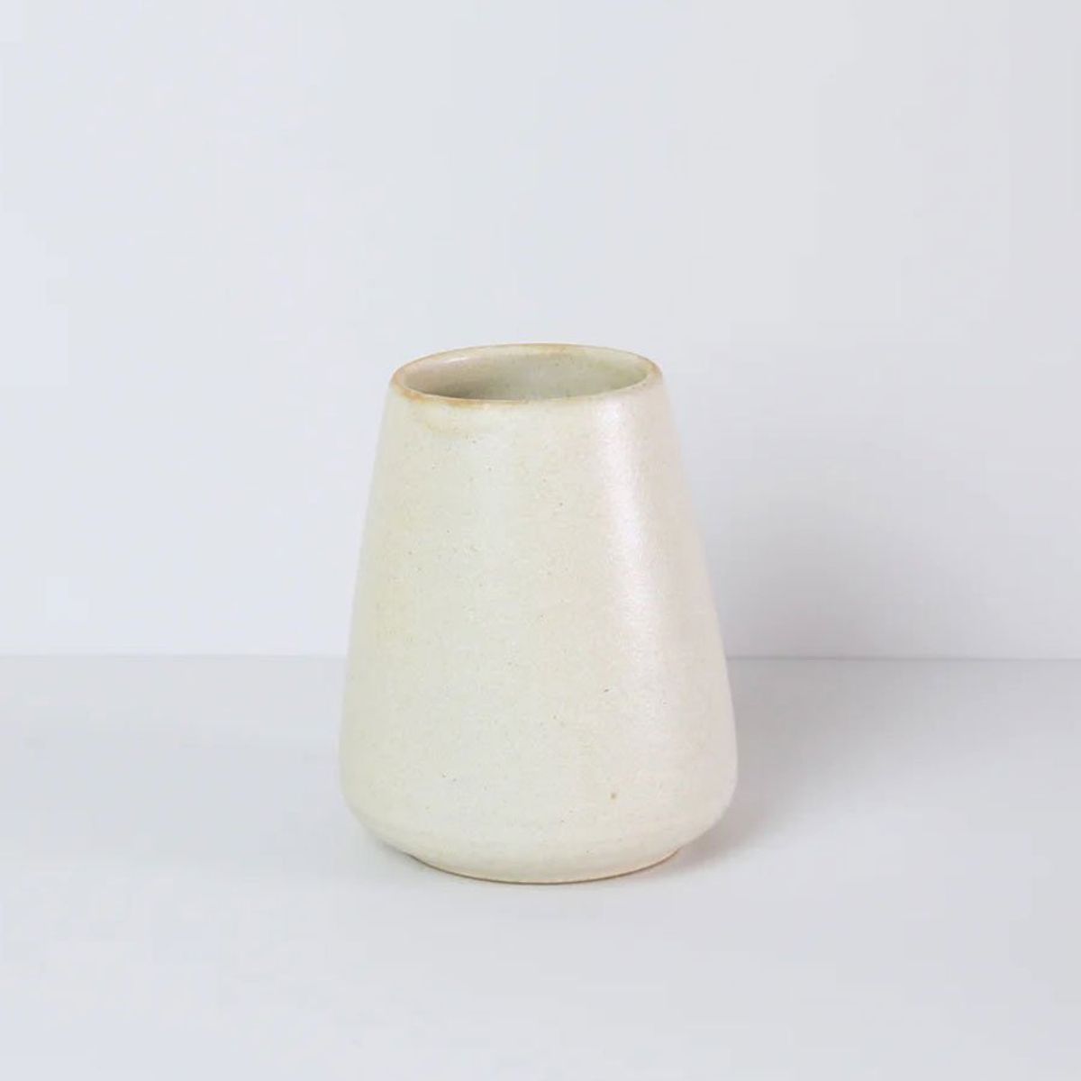 Tiny vase creamy white