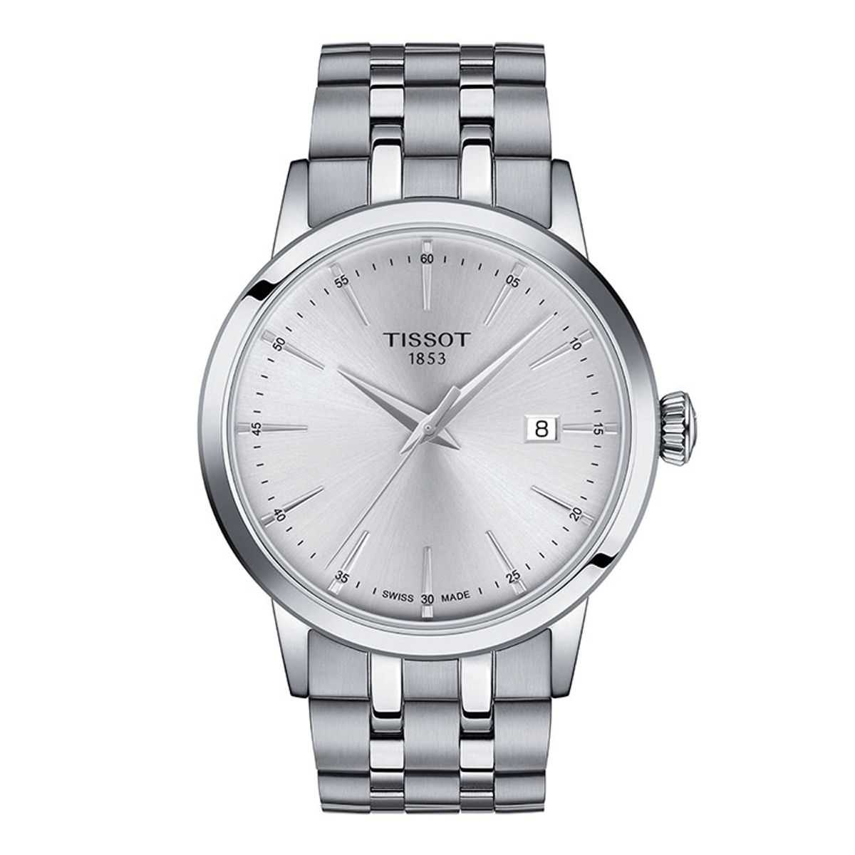 Tissot Classic Dream herreur i stål med lænke Ø42