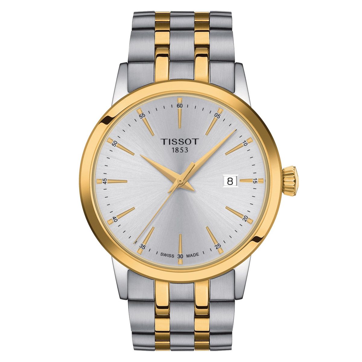 Tissot - Classic Dream ur, 42 mm bicolor rustfrit stål