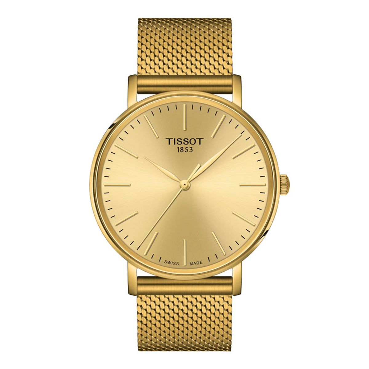 Tissot Everytime herreur i double, mesh, guld skive Ø40