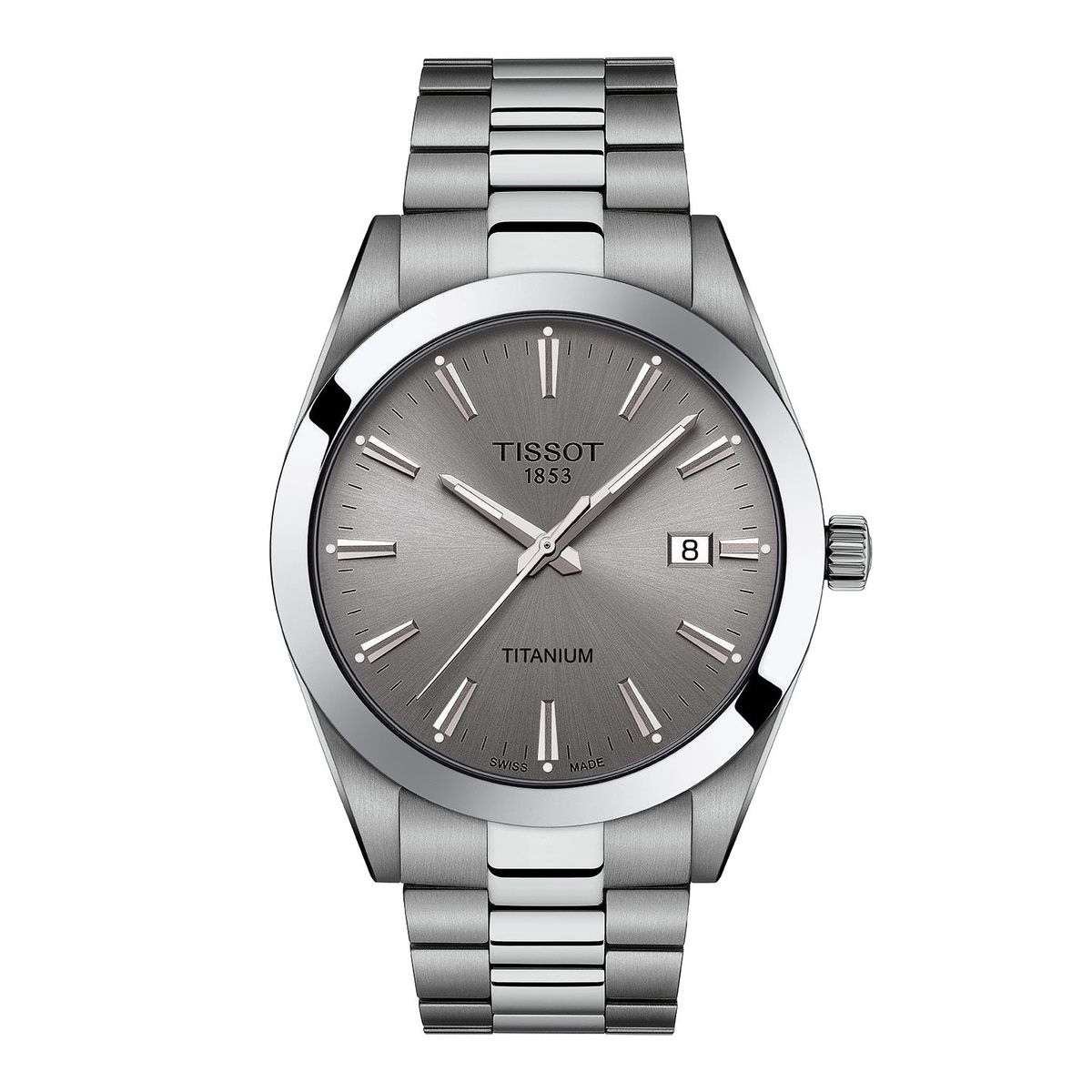 Tissot - Gentleman ur, 40 mm titan Titanium