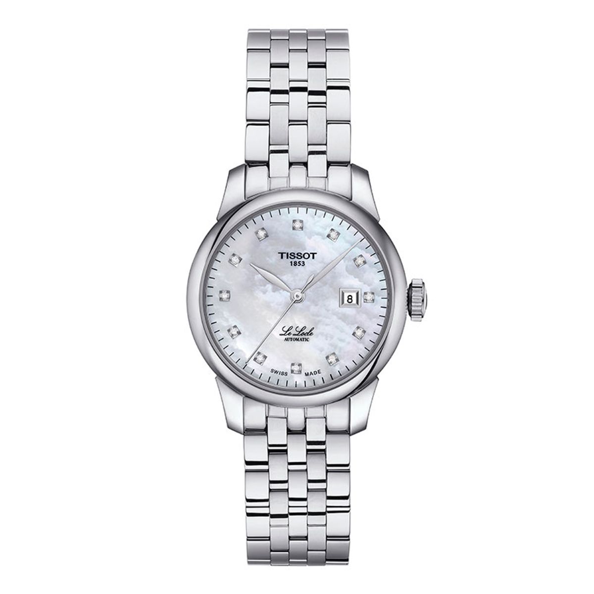 Tissot Le Locle Automatic dameur med perlemorsskive og diamanter