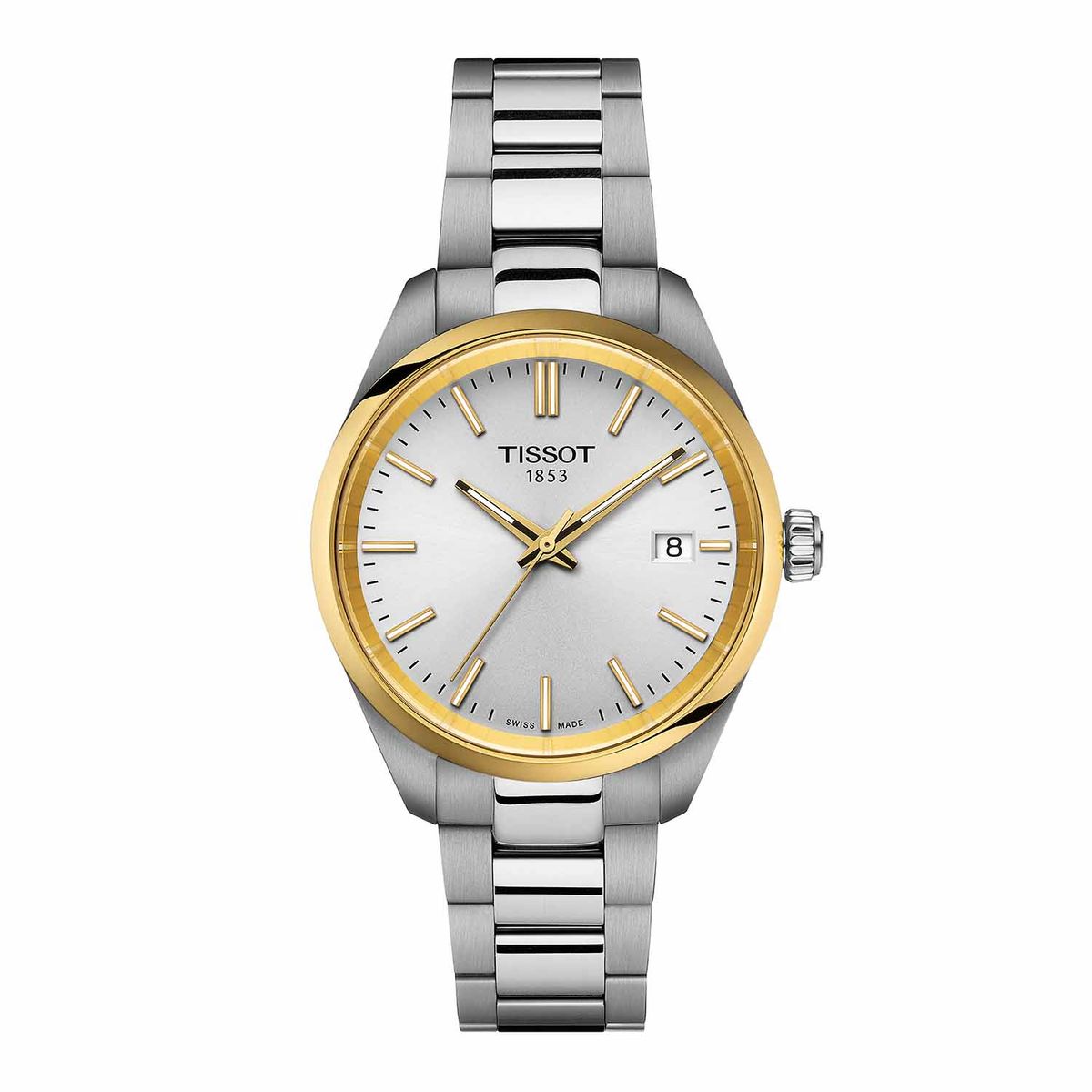 Tissot - PR 100 Classic bicolor dameur, 34mm Guld PVD stål