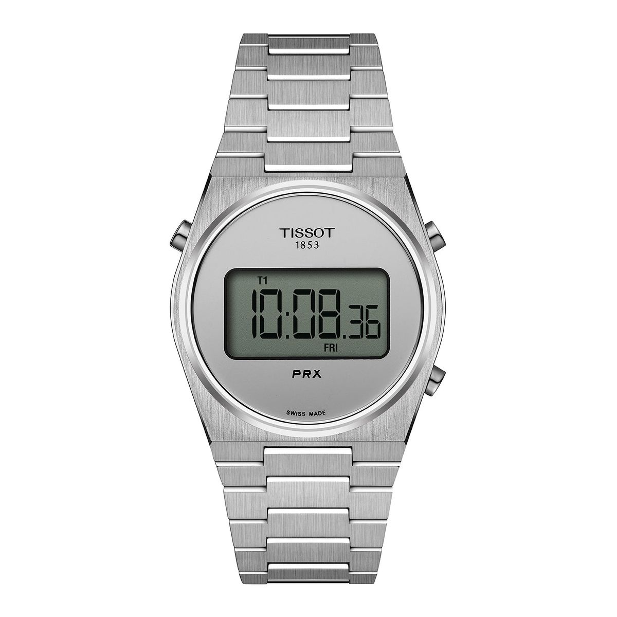 Tissot - PRX Digital ur, 35 mm T1372631103000 Rustfrit stål