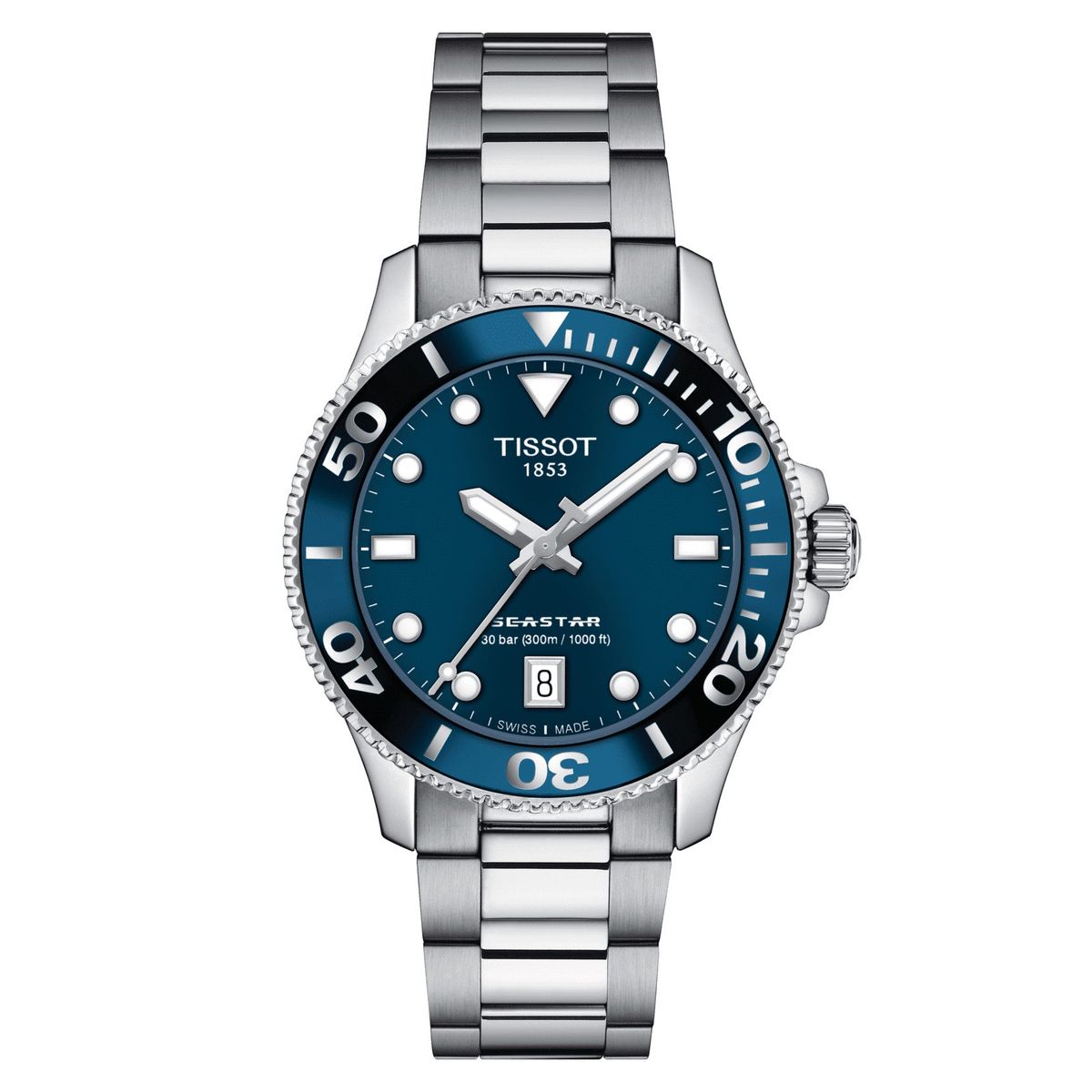 Tissot - Seastar 1000 ur T1202101104100 Rustfrit stål