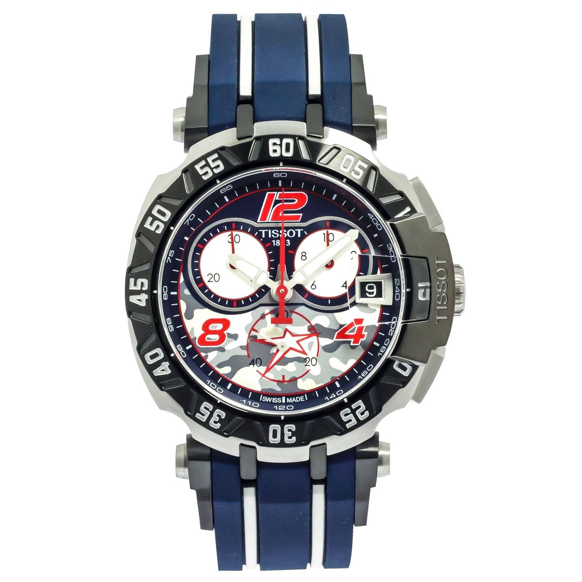 TISSOT T-Race Chronograph Blue Dial Rubber