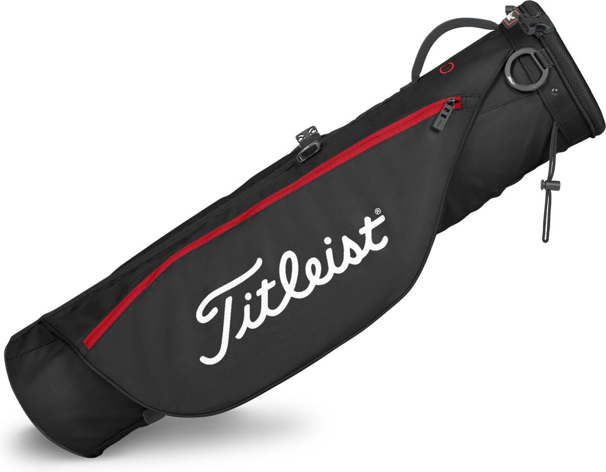 Titleist Carry Hylsterbag - Black/Black/Red