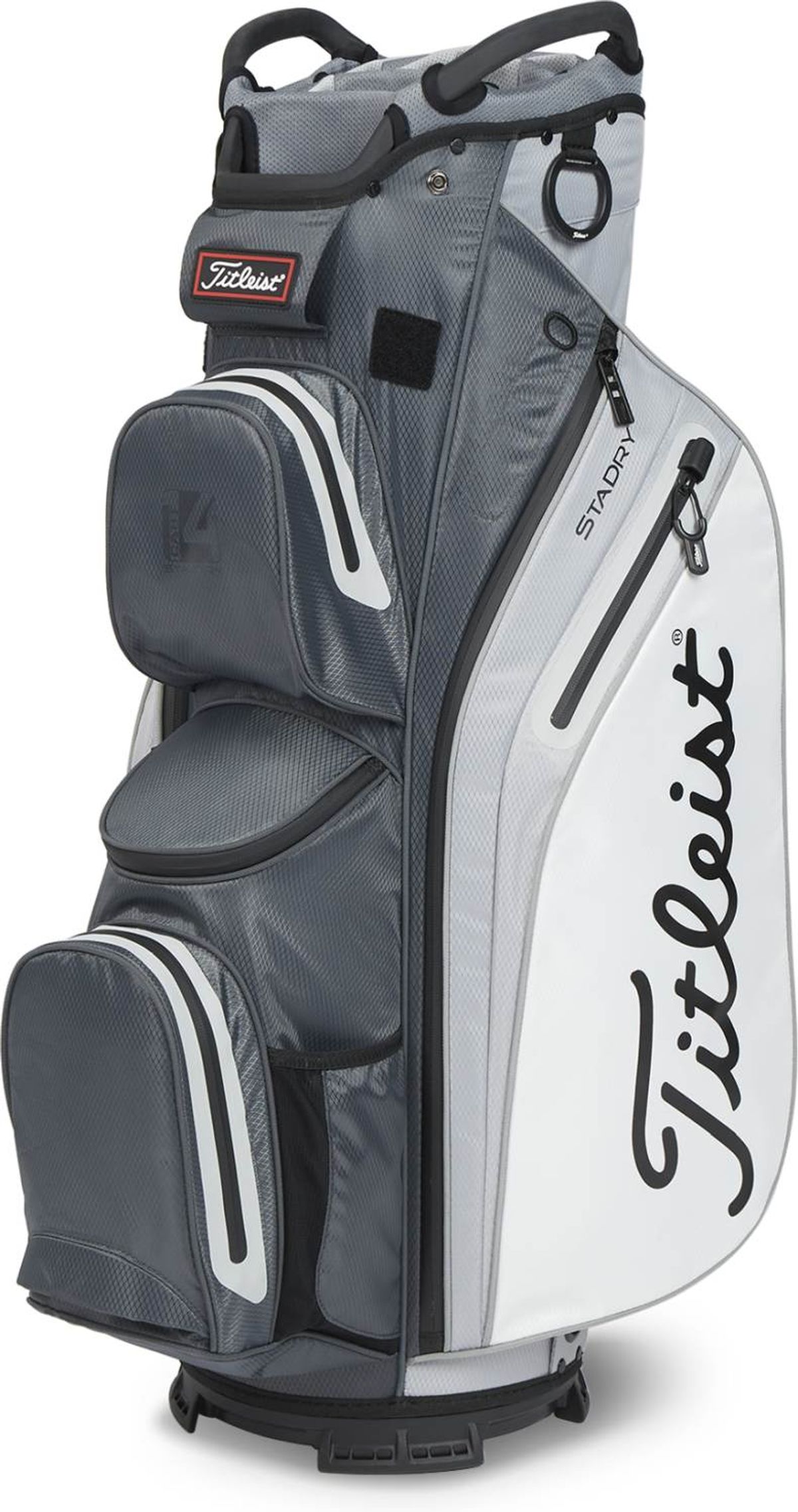 Titleist Cart 14 StaDry (2023) Vandtæt Vognbag - Charcoal/Grey/White