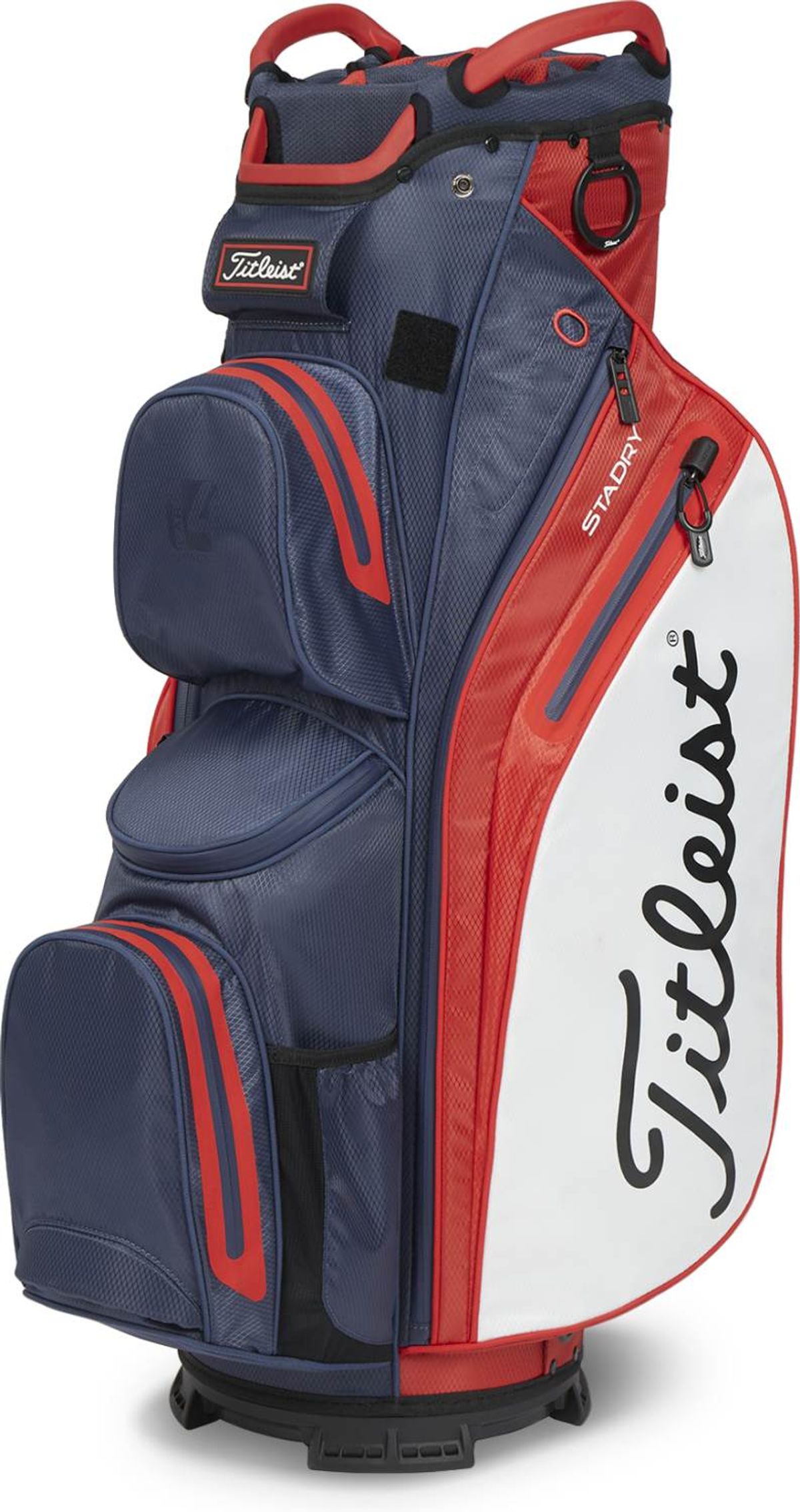 Titleist Cart 14 StaDry (2023) Vandtæt Vognbag - Navy/Red/White