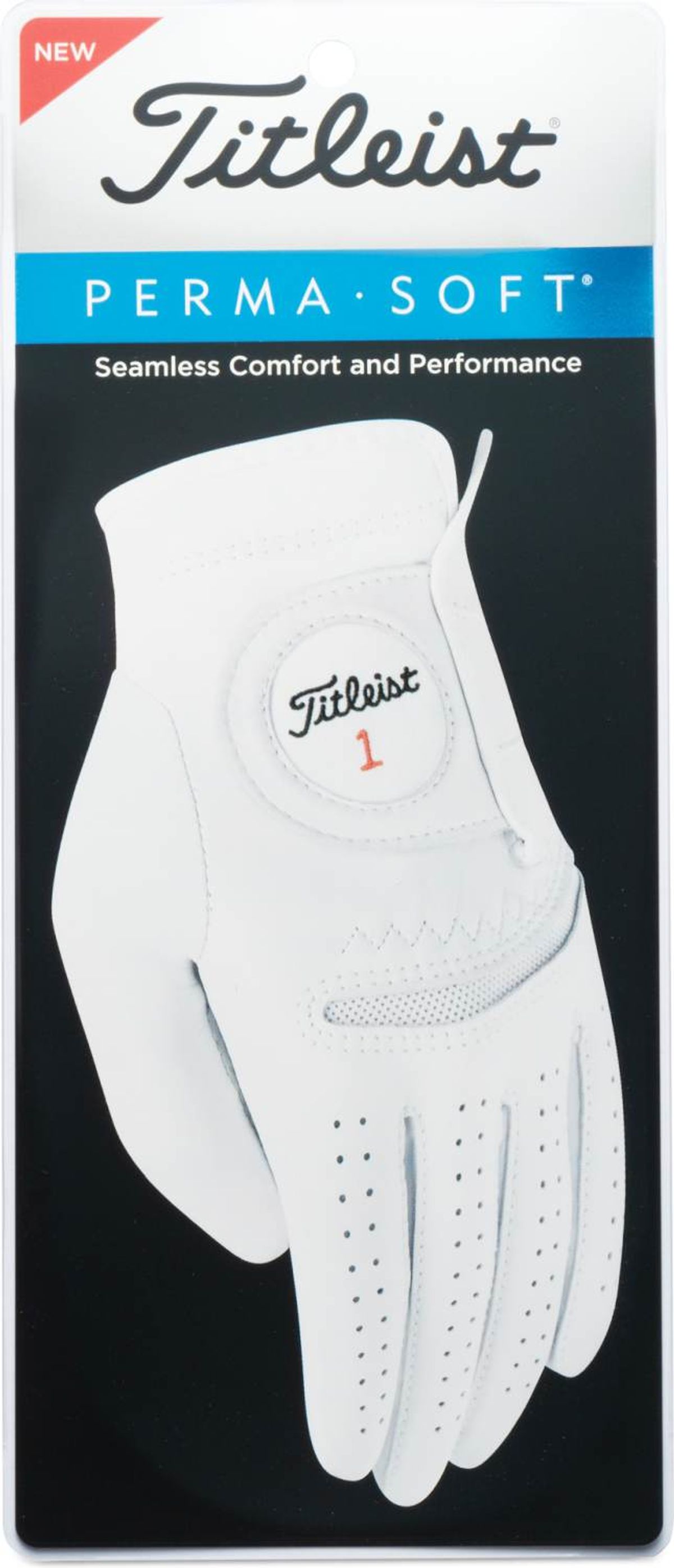 Titleist Perma Soft Læder Herre Golfhandske - Pearl - Højre - Str. S