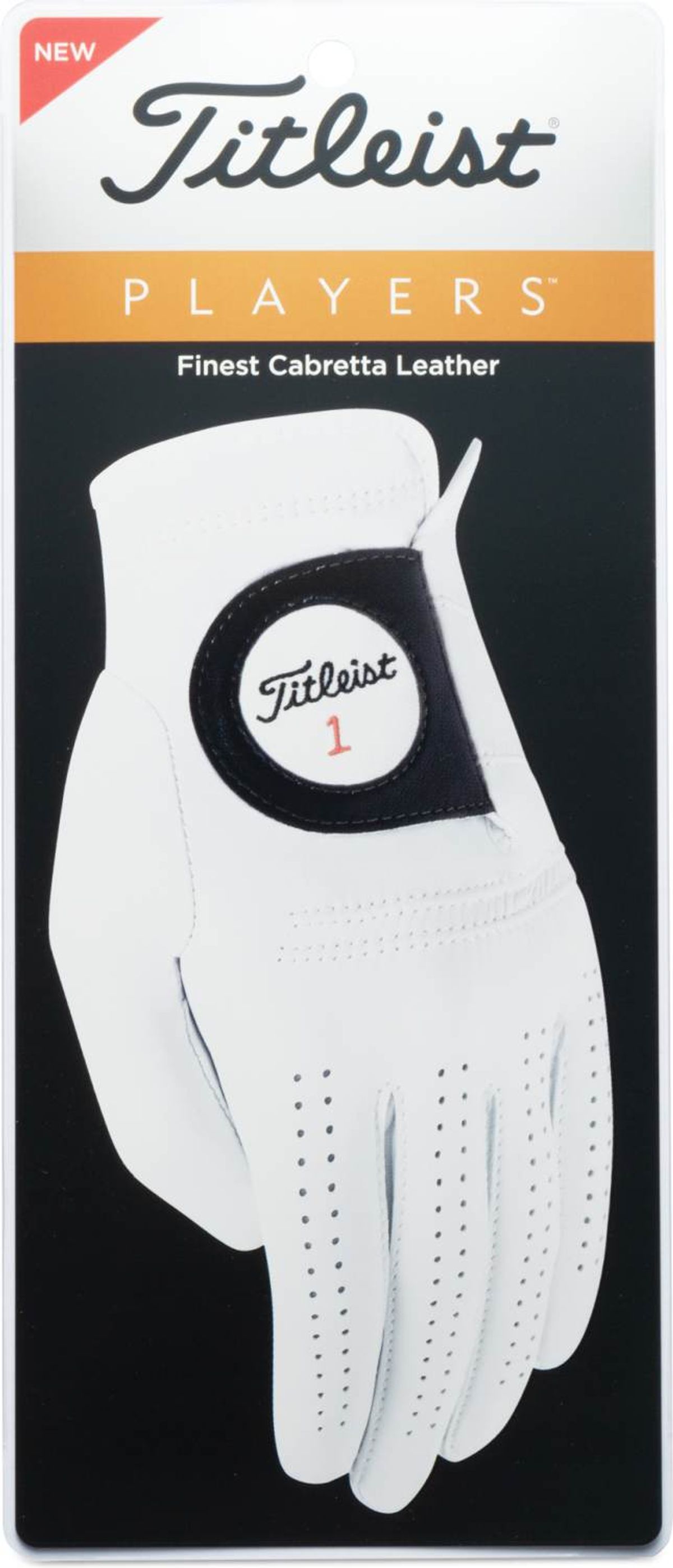 Titleist Players Læder Herre Golfhandske - Pearl - Højre - Str. M / L