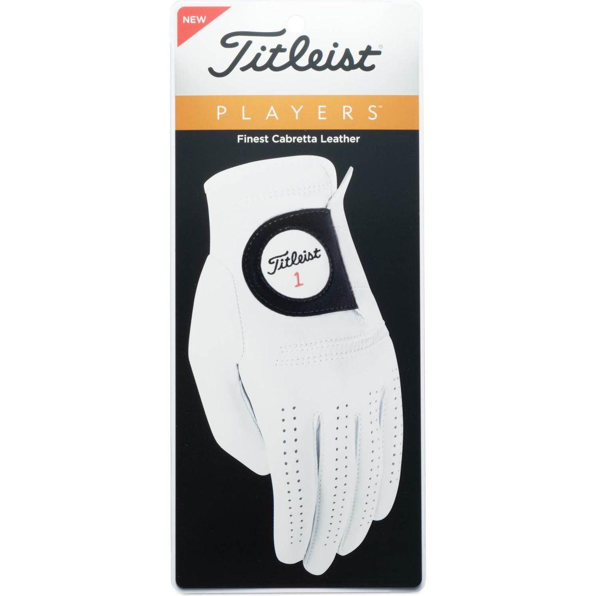 Titleist Players Læder Herre Golfhandske - Pearl - Højre - Str. XL