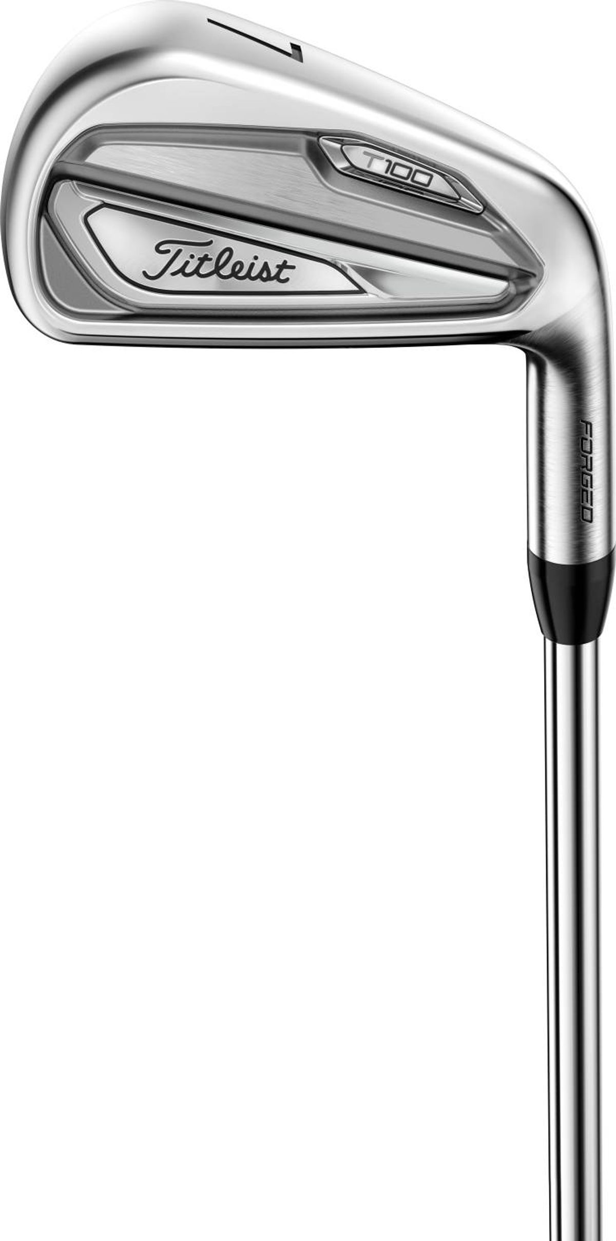 Titleist T100 (2021) Herre Jernsæt - Chrome - Højre - 4-9, PW - True Temper Dynamic Gold AMT Tour White Stiff S300 Stål