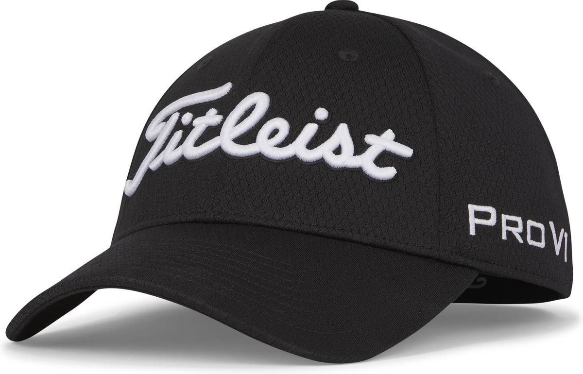 Titleist Tour Elite Herre Kasket - Black/White - Str. M / L