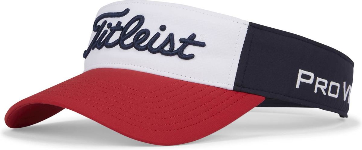 Titleist Tour Performance Visor - Navy/White/Red - Str. Justerbar