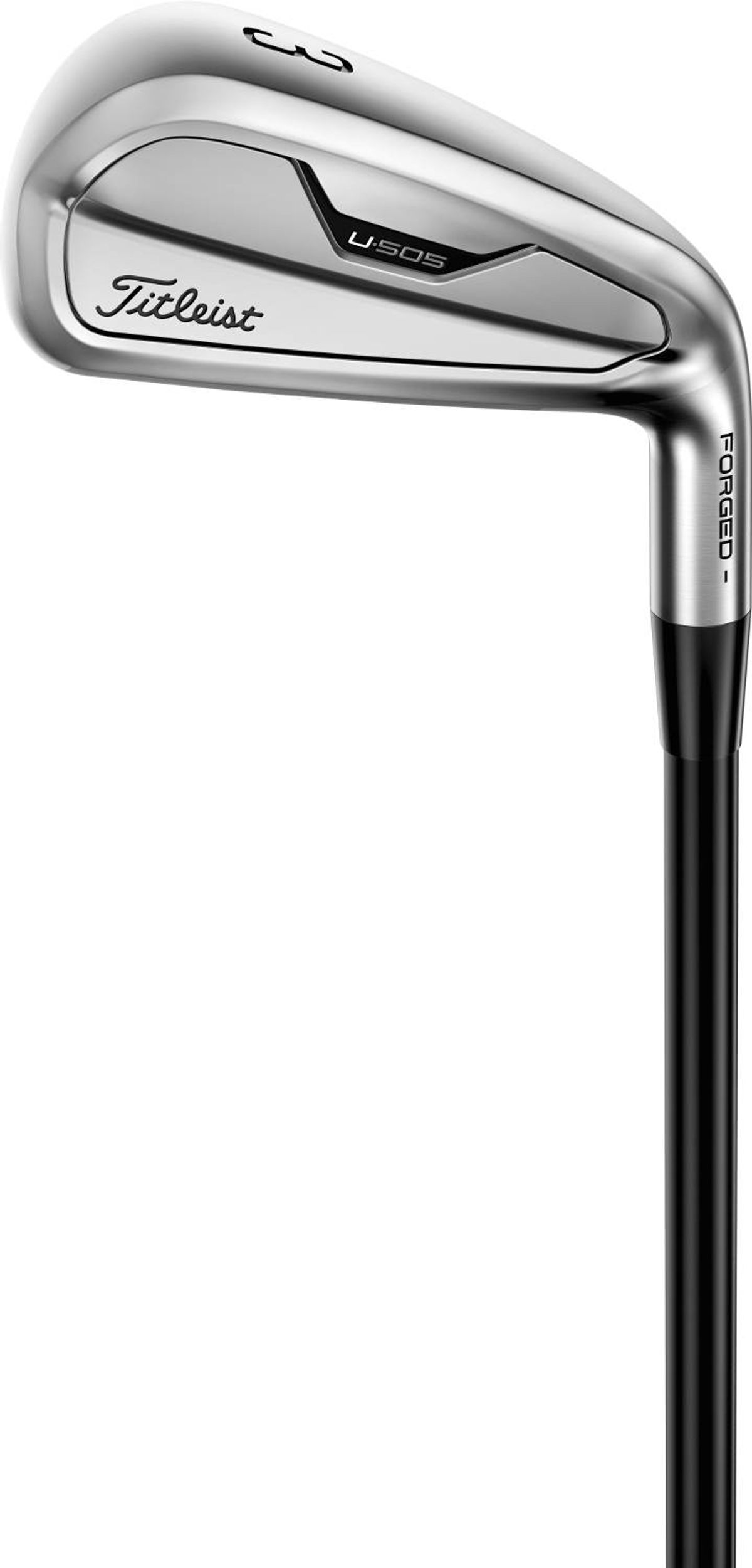 Titleist U505 Herre Utility Jern - Chrome - Højre - 20.0° (3) - True Temper Project X - HZRDUS Gen 4 Black 80 Stiff 6.0 Grafit