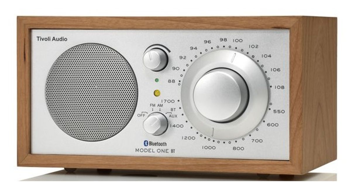 Tivoli Audio Model ONE BT Bluetooth Højtaler (Kirsebær, Sølv)