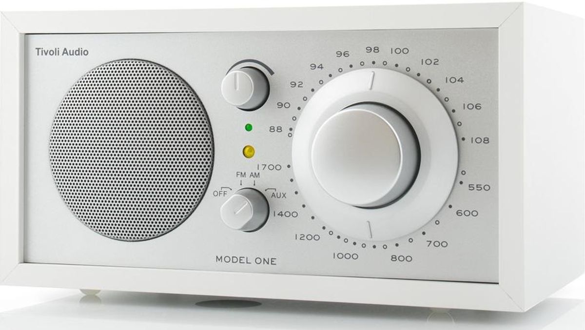 Tivoli Audio Model ONE Radio (Hvid/Sølv)