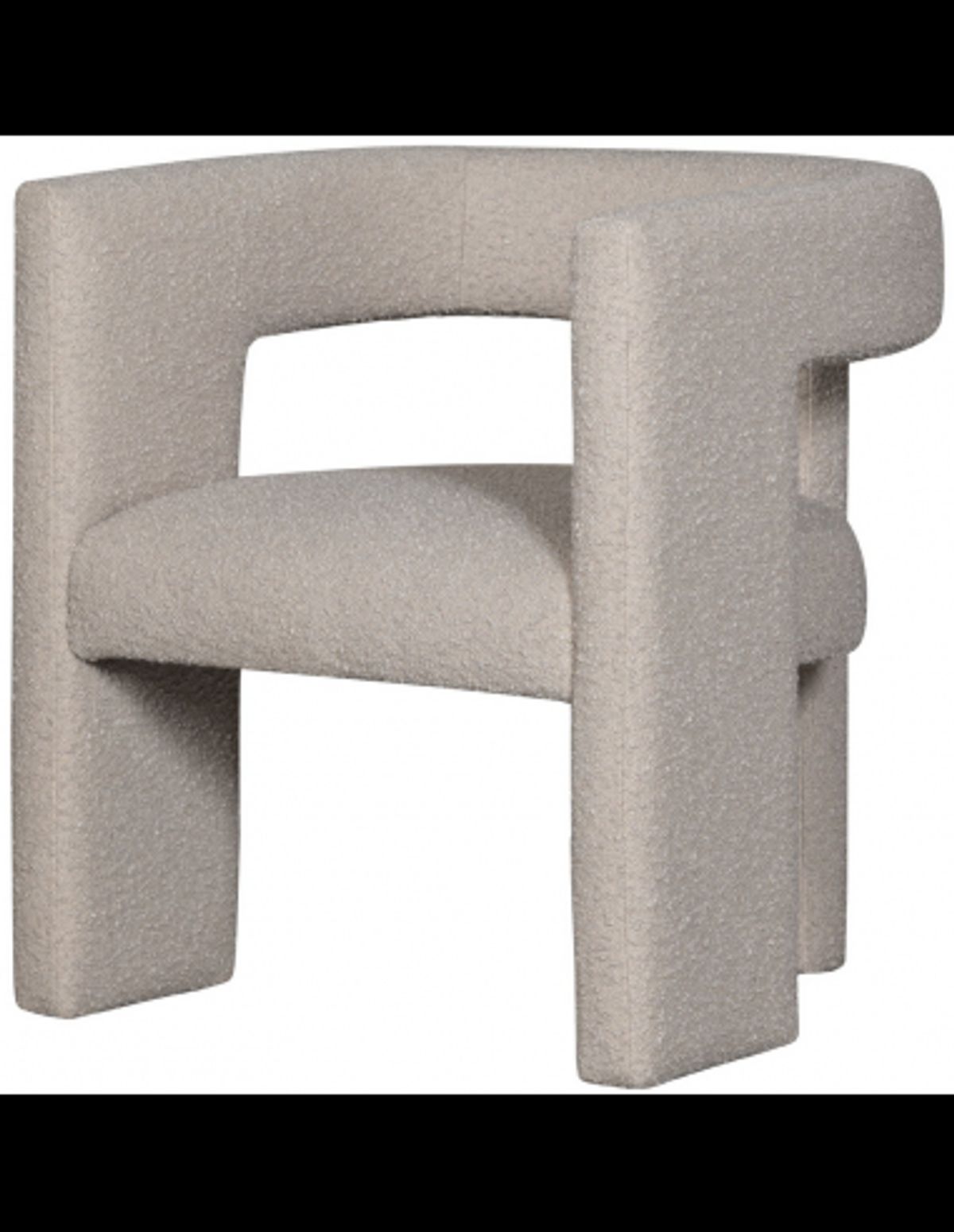 TIWA Spisebordsstol i bouclé H70 cm - Beige