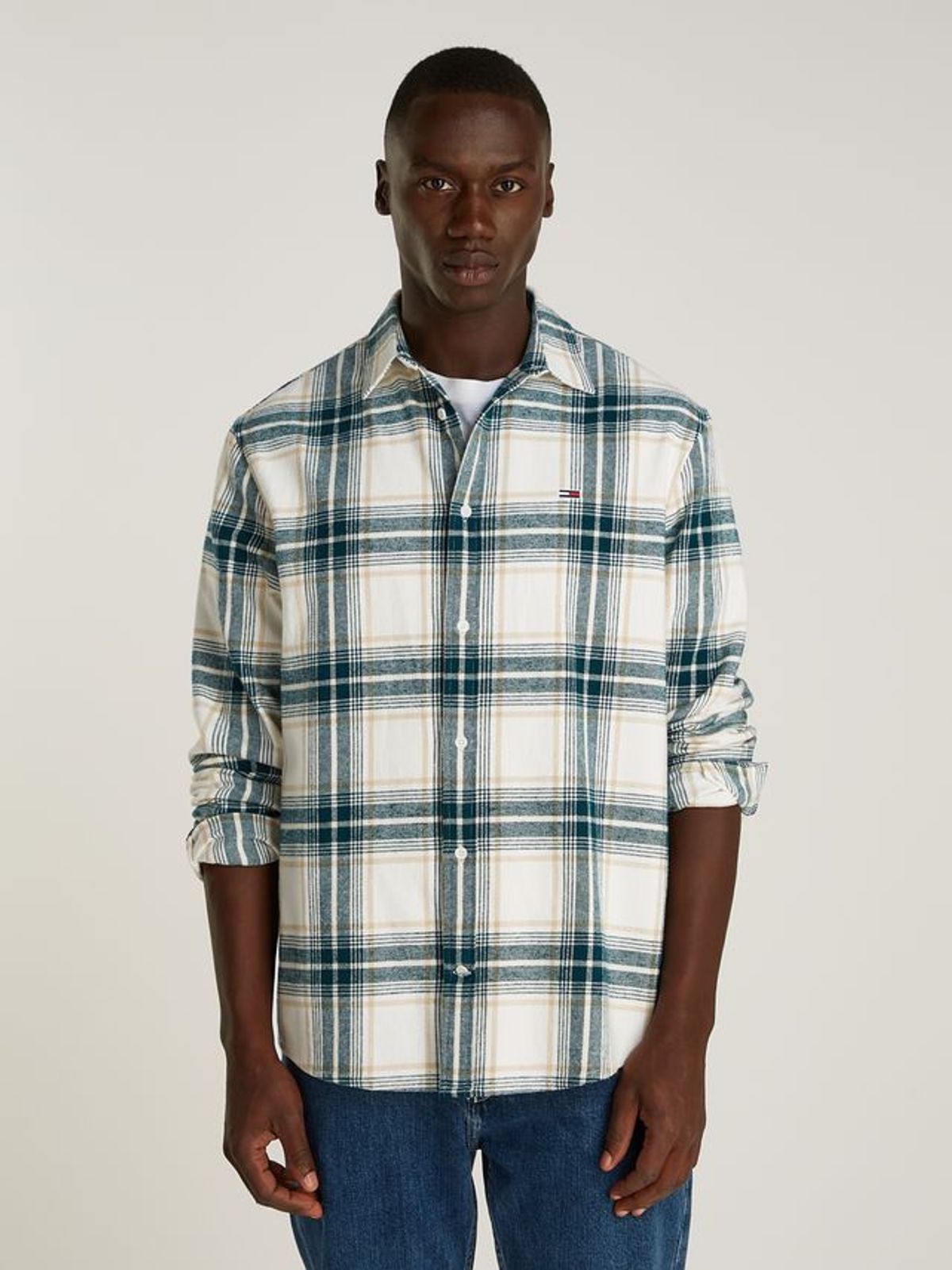 TJM REG CHECK FLANNEL SHIRT EXT