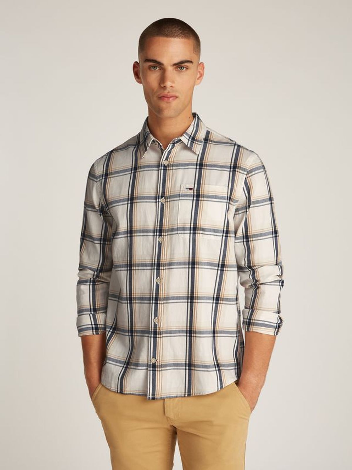 TJM REG CHECK FLANNEL SHIRT EXT