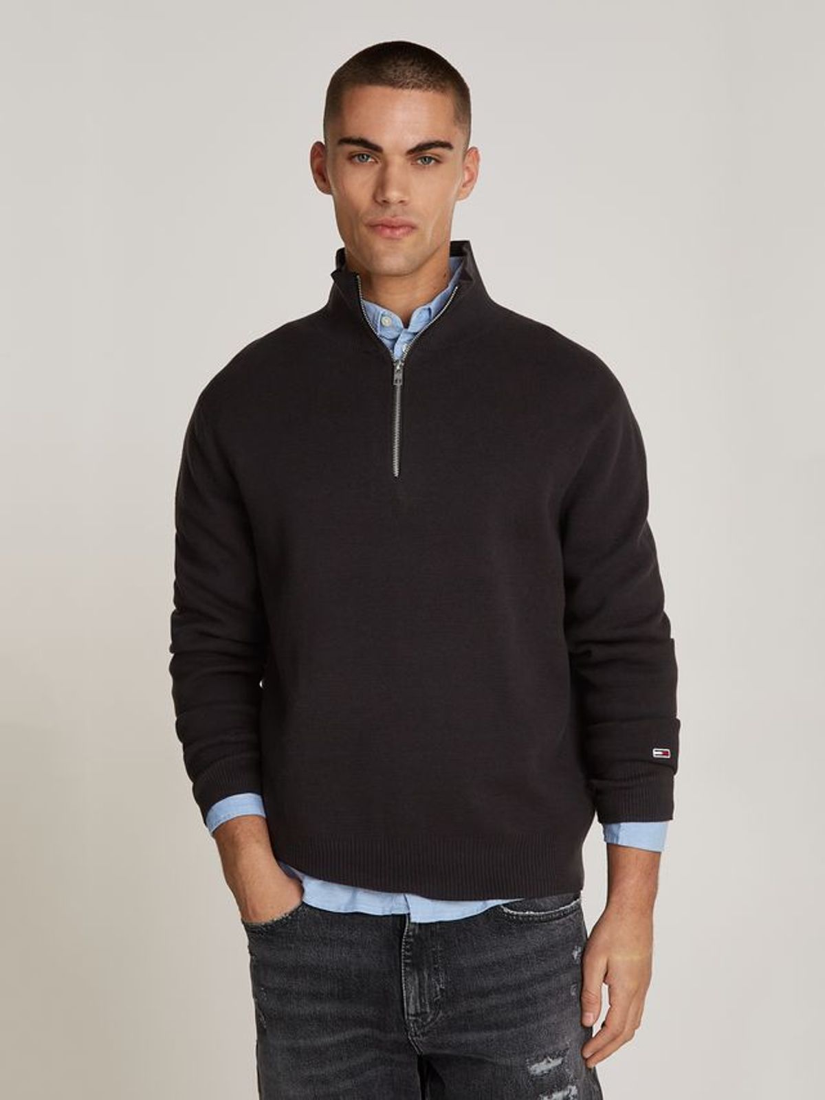 TJM REG HALF ZIP SWEATER