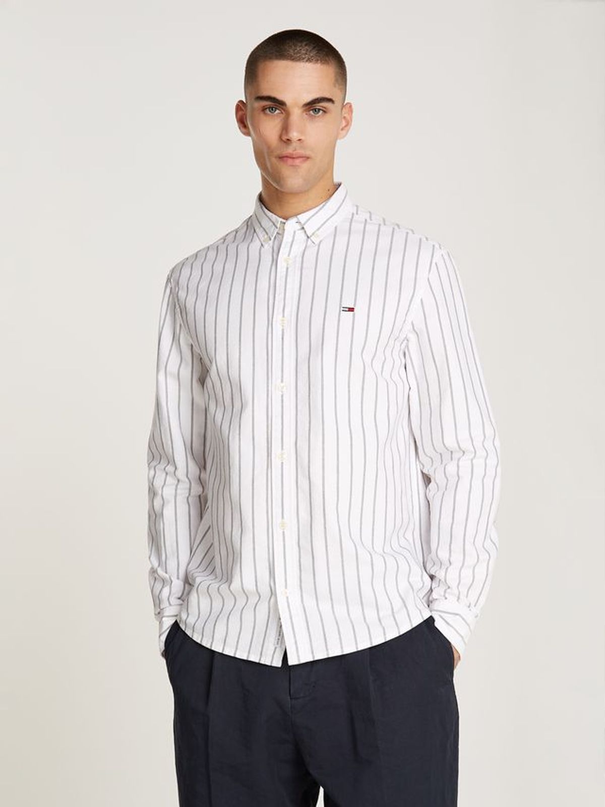 TJM REG OXFORD STRIPE SHIRT