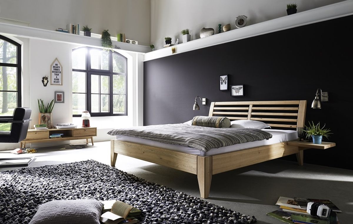 Tjørnbo - Easy Sleep sengeramme gavl NR. 5 - 100 x 200 cm (100x210/220 cm) - Egetræ / Kernebøg