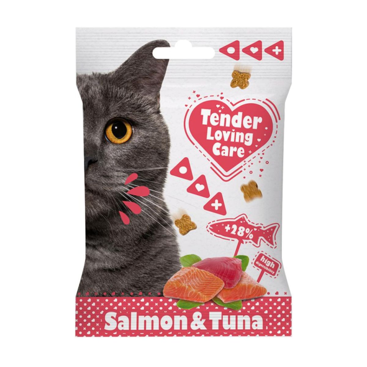 TLC Soft snack med laks og tun til katte - 50 gram