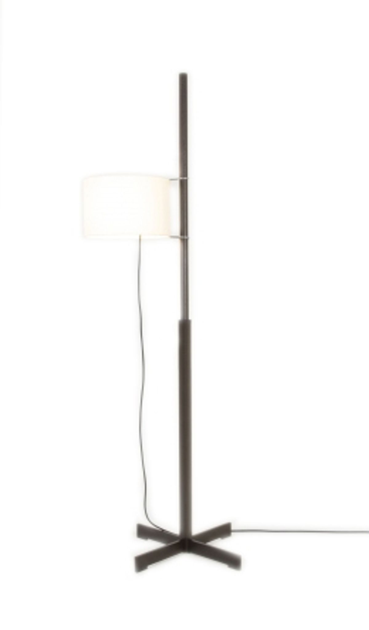 TMM gulvlampe, sort eg/beige