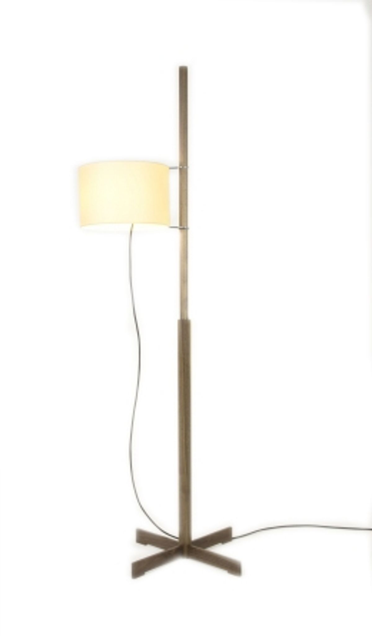 TMM gulvlampe, valnød/beige