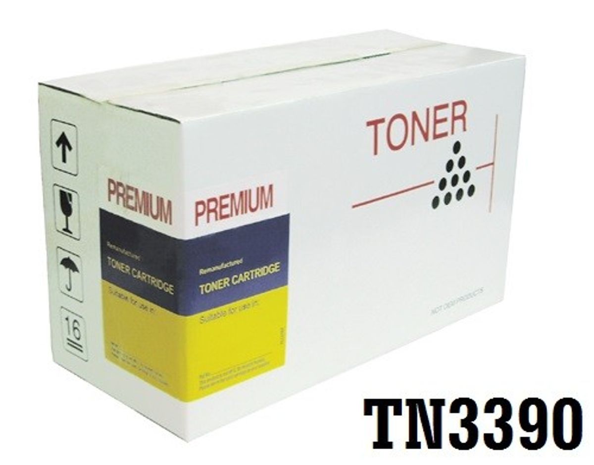 TN3390 Sort Toner kompatibel Brother