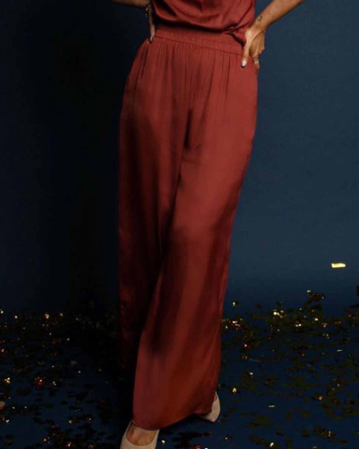 To Be Wanderlust wide pants, AMY, bordeaux - 188 - L+ - L