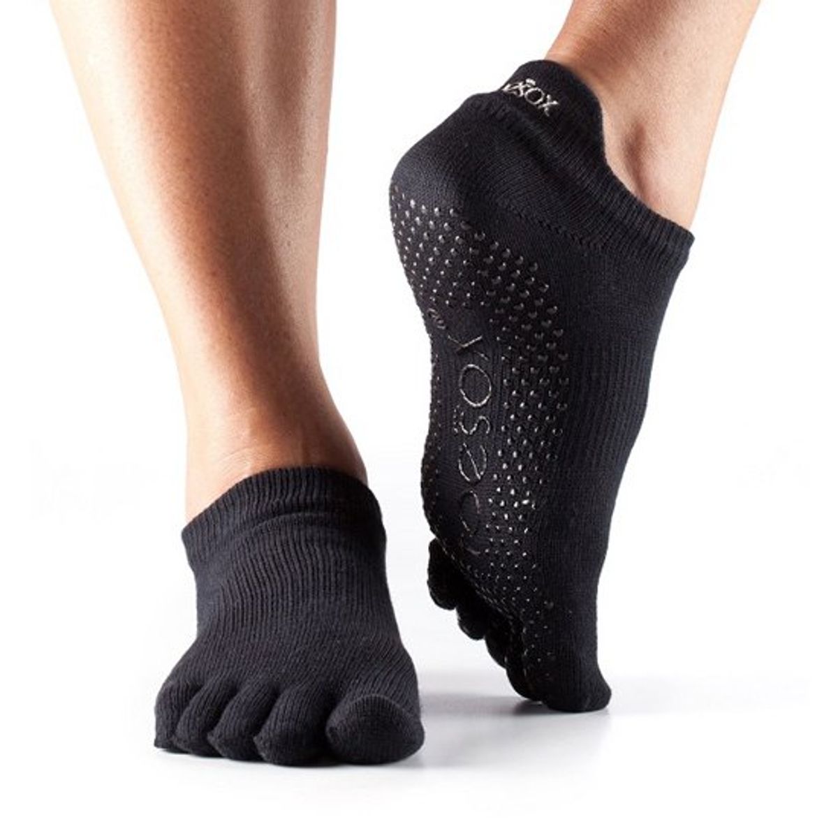 ToeSox Fulltoe Lowrise Grip (Sort - L)