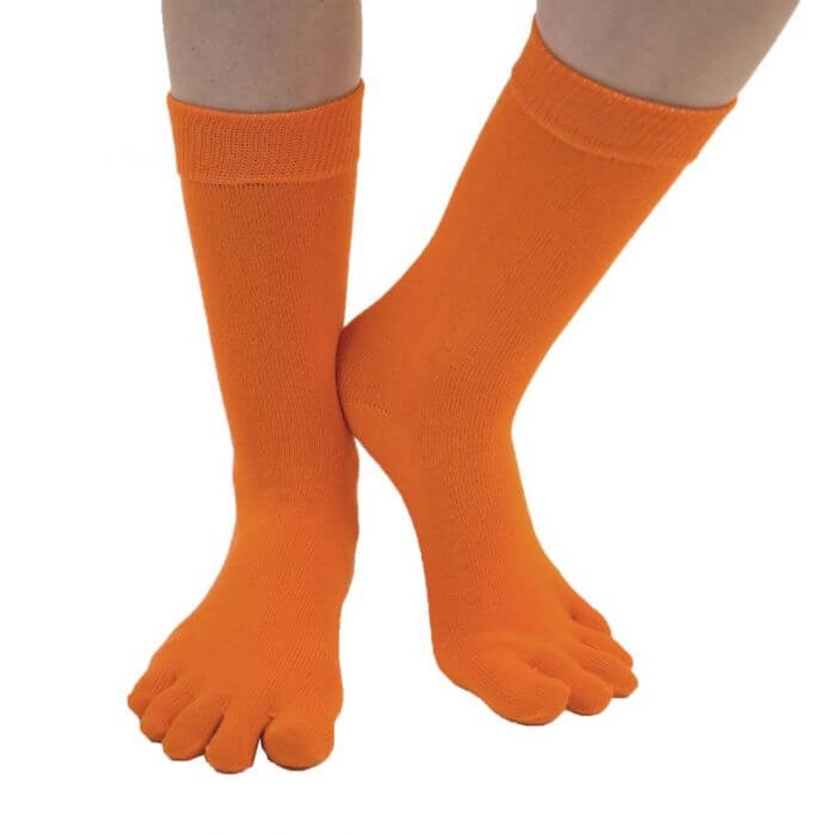 ToeToe Essential Tåstrømper Mid-Calf Orange Str. 35-46