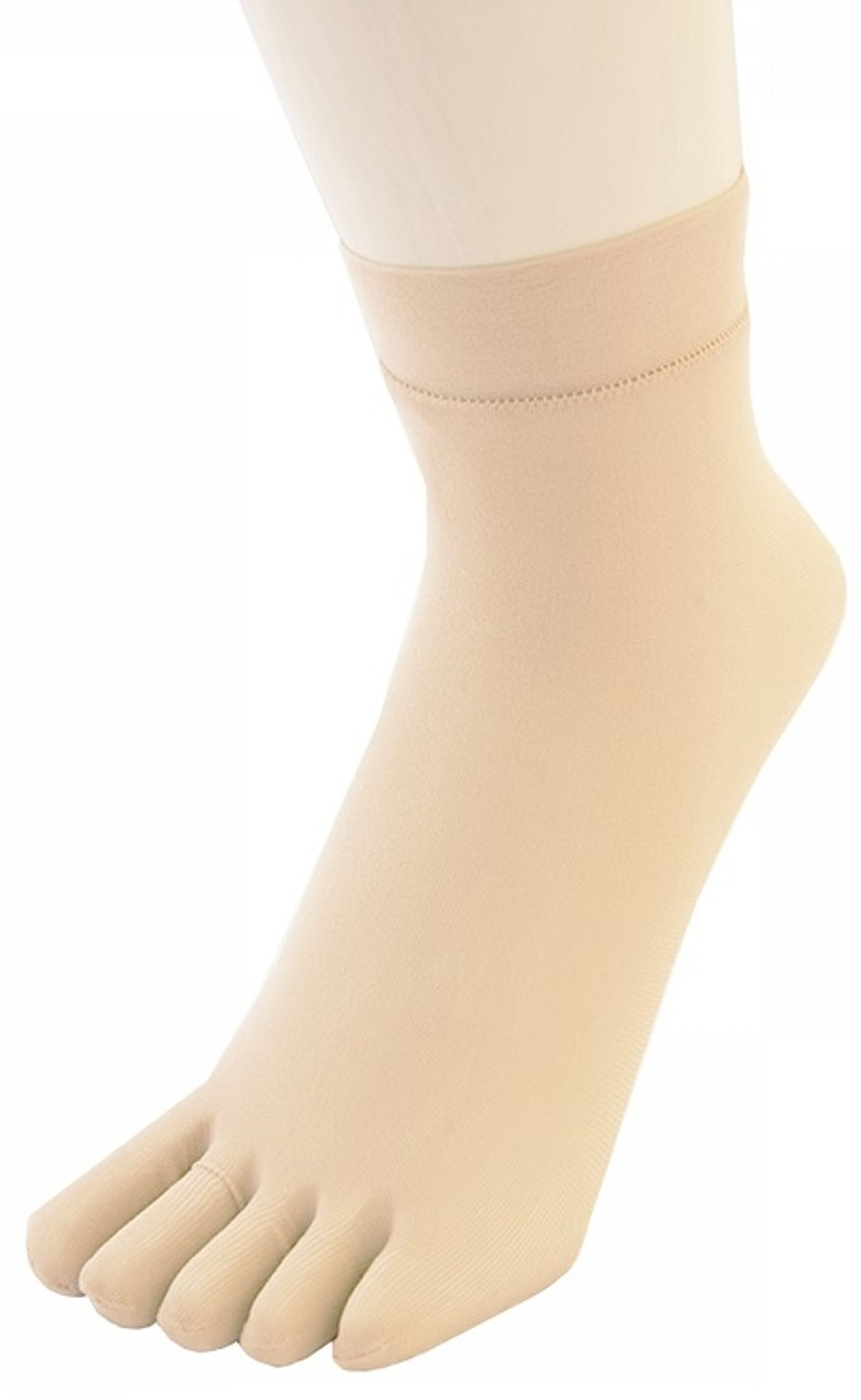 ToeToe Nylon Ankelstrømper / Toescoks Beige - Str. 35-42