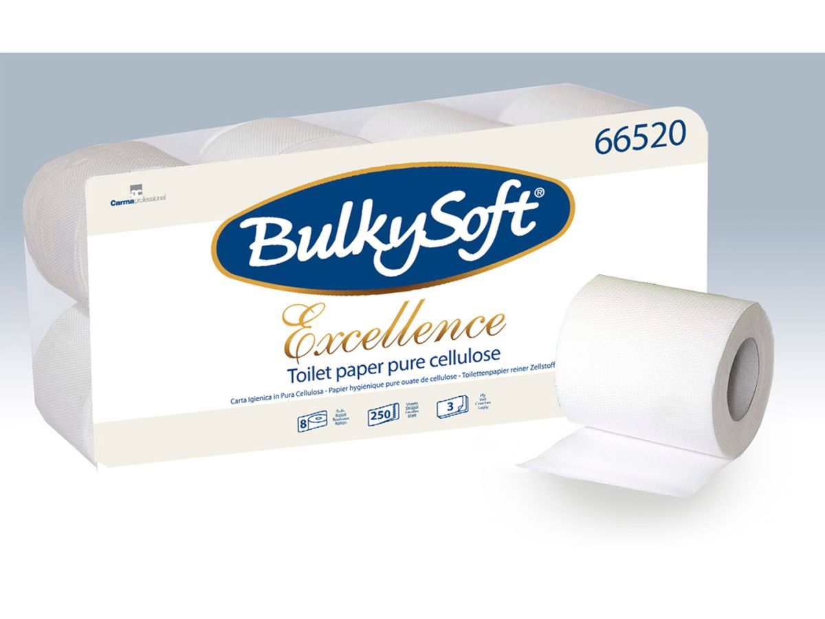 Toiletpapir Bulky Soft 3-lags 72 rl.