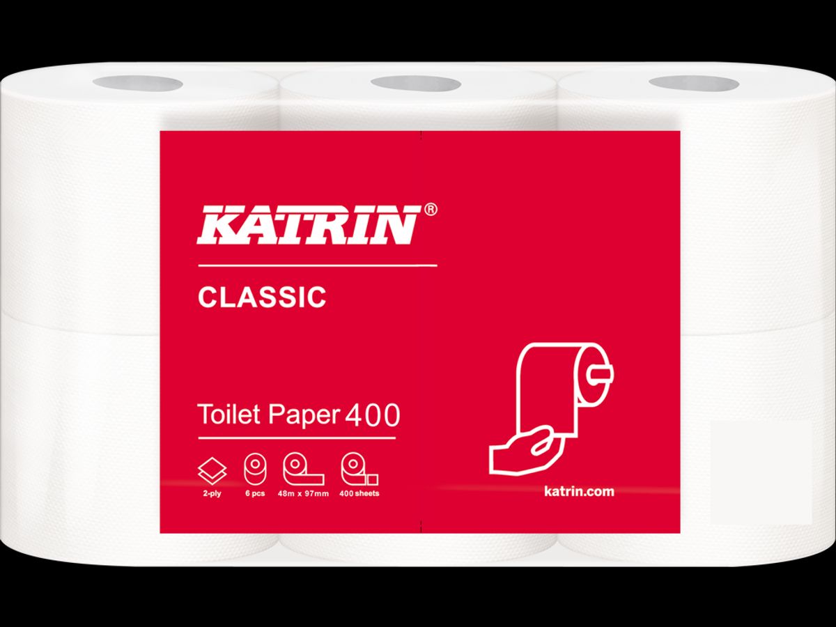 Toiletpapir Katrin Classic 104834 2-lags 48m Hvid 42 rl