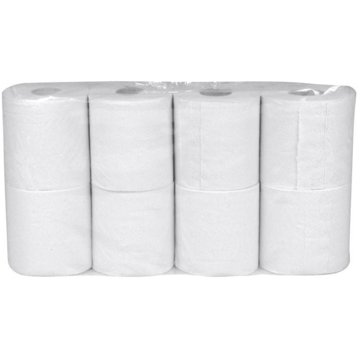 Toiletpapir, neutral, 2-lags, 34,5m x 9,4cm, Ø10cm, hvid, 100% genbrugspapir - 64 ruller