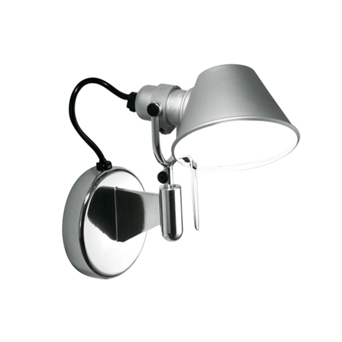 Tolomeo Micro Faretto, alu uden afbryd